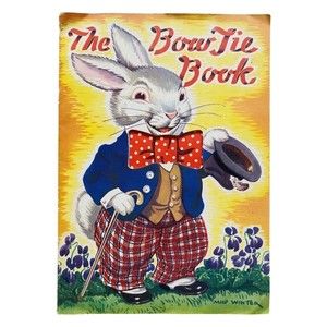 Vtg 40s The Bow Tie Book Milo Winter Die Cut Children's Anthropomorphic Easter